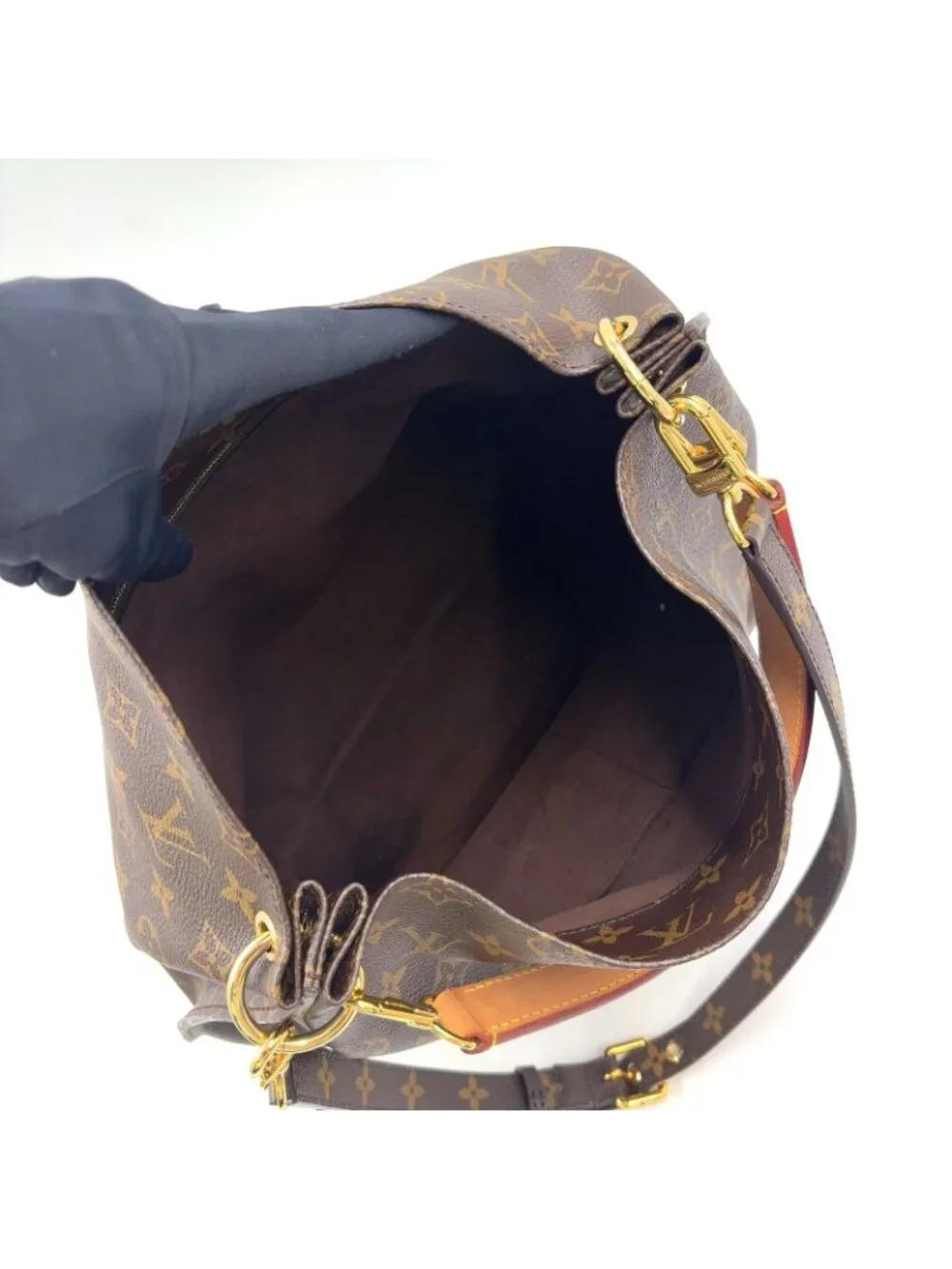 Louis Vuitton Metis Monogram Leather Brown Light Handbag Gold